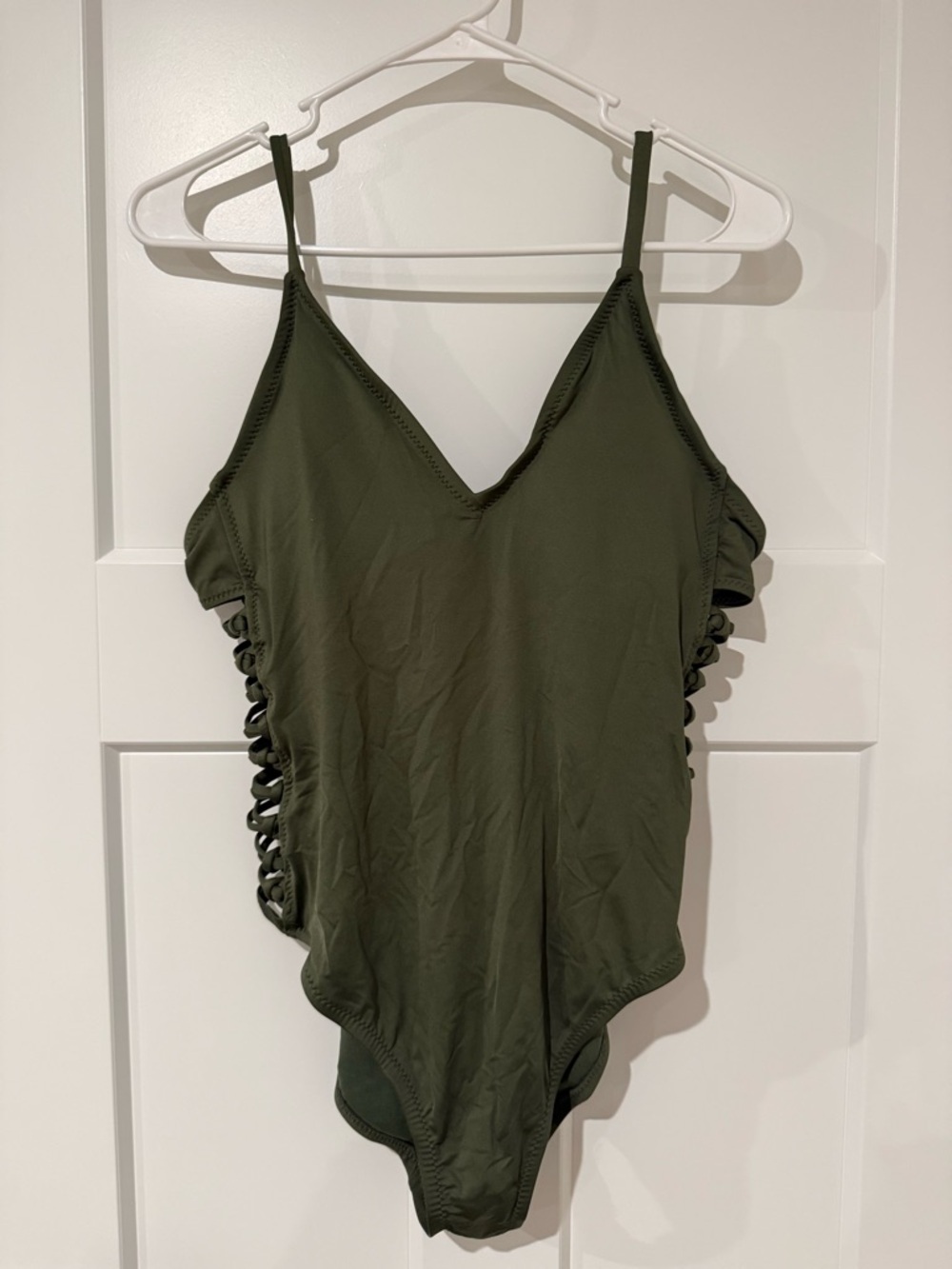 Shade & Shore Olive Green One-Piece Swimsuit